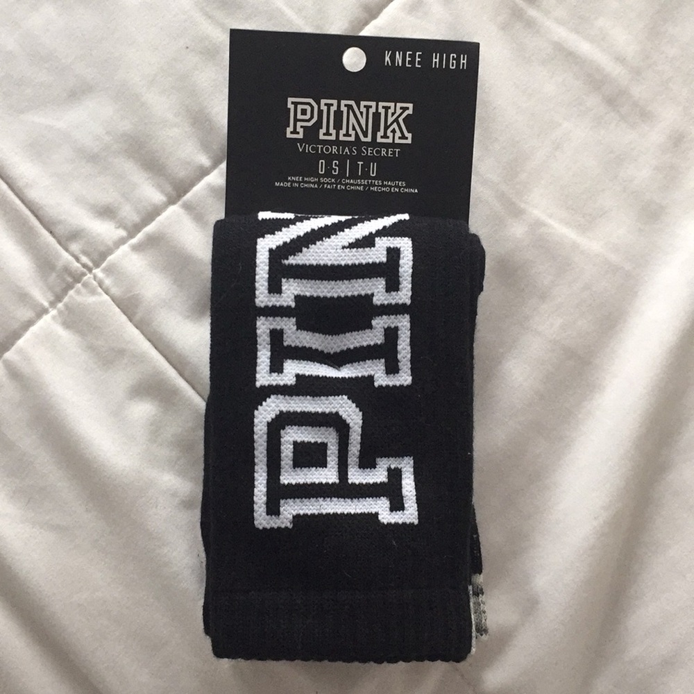Victoria secret/pink knee high socks